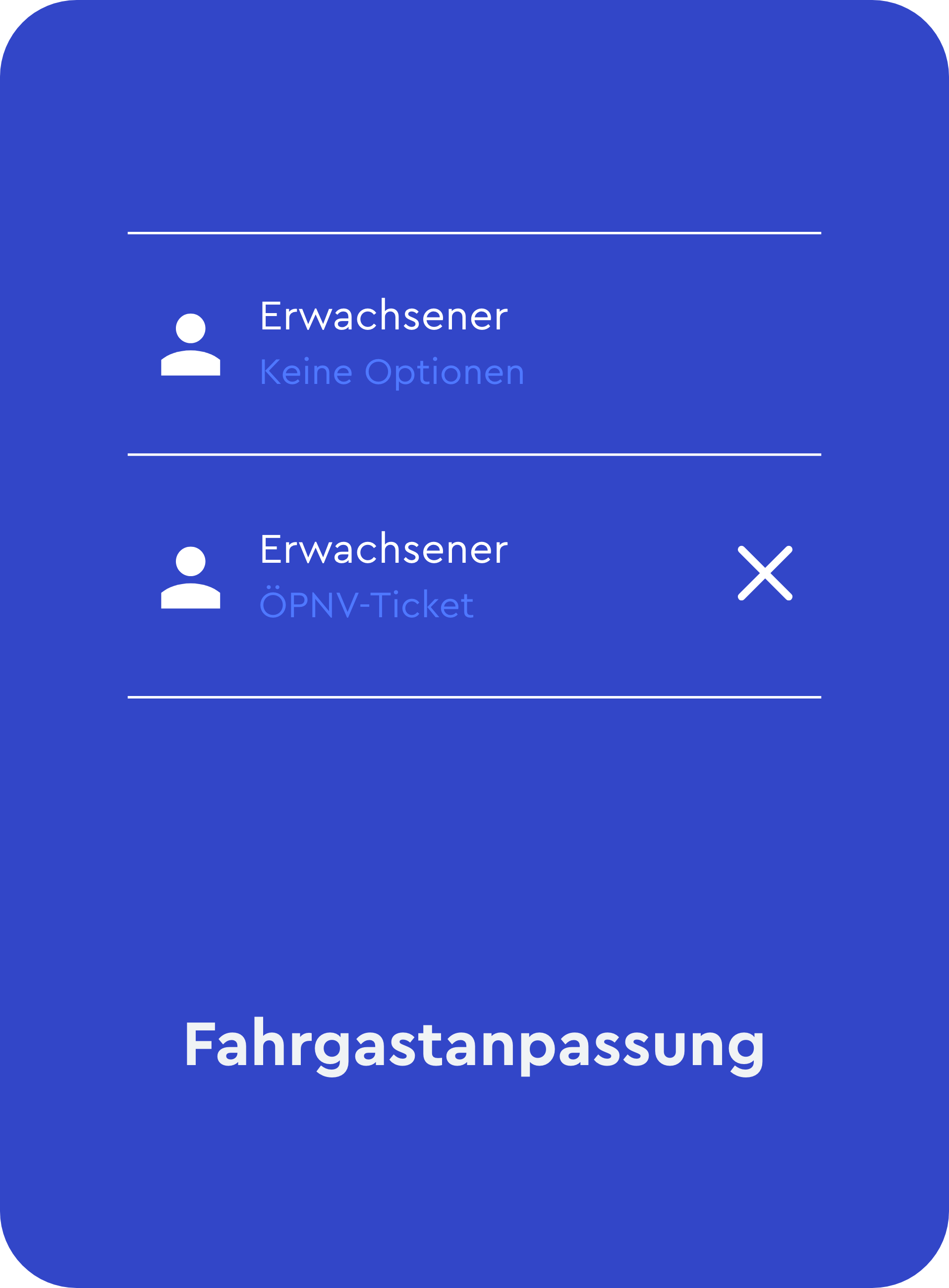 Fahrgastanpassung